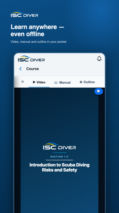 An interactive theory lesson in the offline course player.